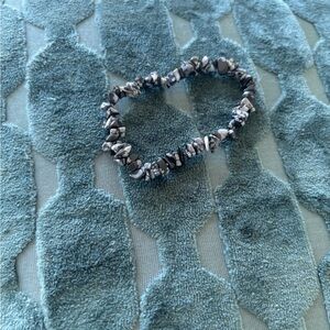 Snowflake Obsidian bracelet